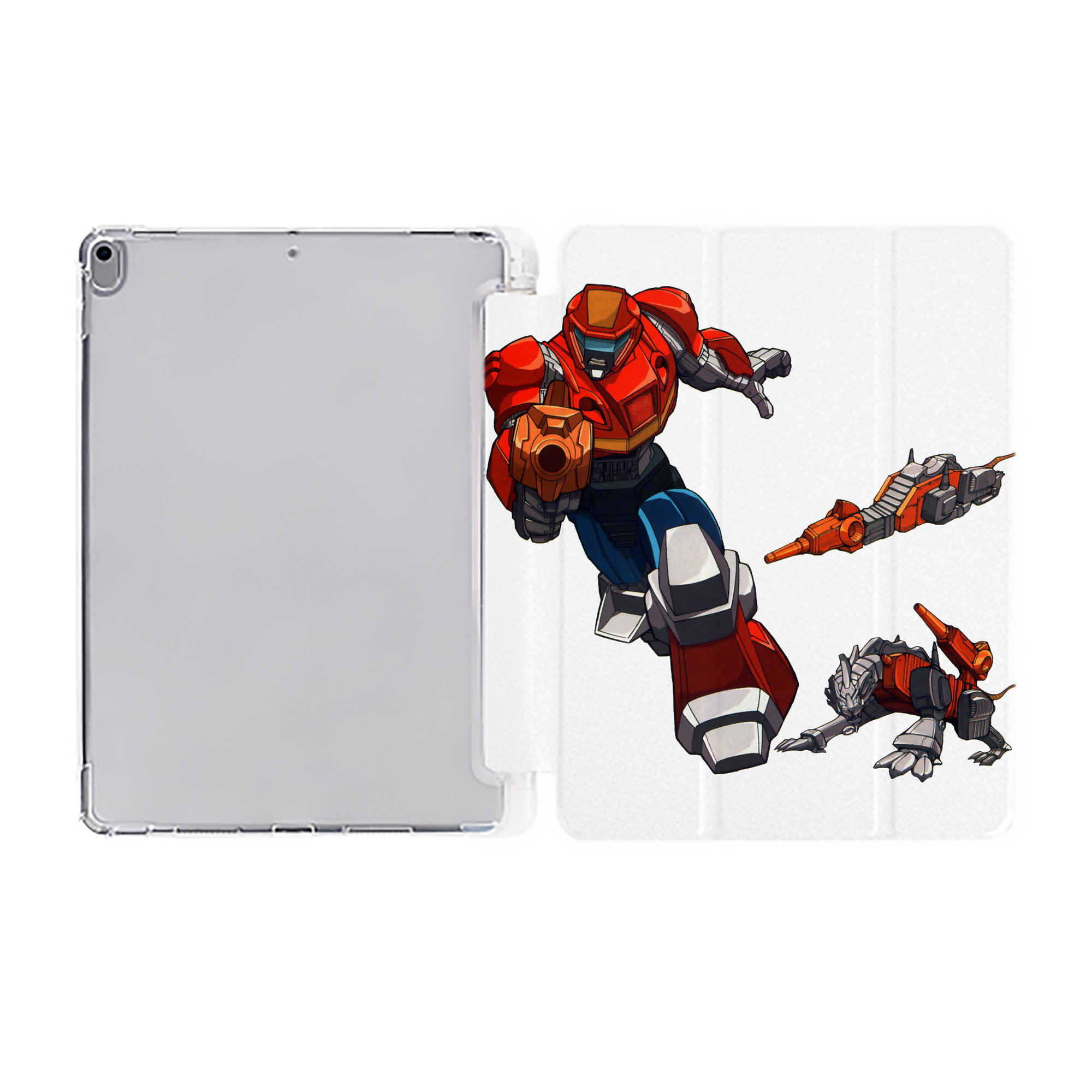 （画像用）  IPad ケース ペン収納付き 三つ折りスタンド PUレザー×シリコン 対応機種9.5/10.5/10.9インチ